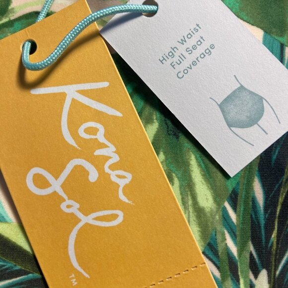 Botanical Floral Print Bikini Bottom - Kona Sol Light Pink Large - Picture 8 of 8